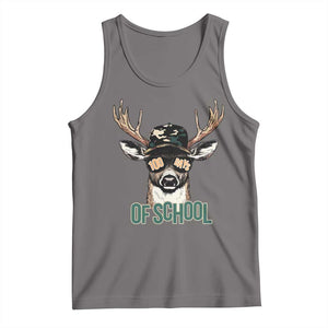 Bucked' 100 Days Of School Tank Top Deer Student Boy Girls 100th Day TS02 Deep Heather Print Your Wear
