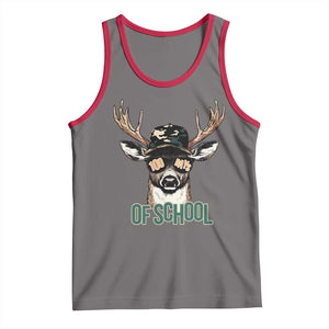 Bucked' 100 Days Of School Tank Top Deer Student Boy Girls 100th Day TS02 Deep Heather Red Print Your Wear