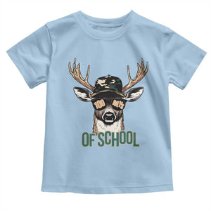 Bucked' 100 Days Of School Toddler T Shirt Deer Student Boy Girls 100th Day TS02 Light Blue Print Your Wear
