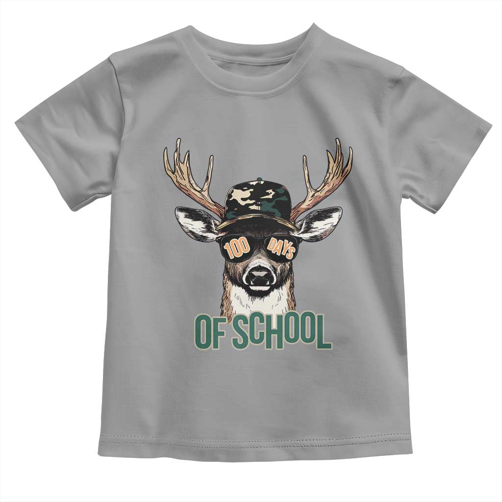 Bucked' 100 Days Of School Toddler T Shirt Deer Student Boy Girls 100th Day TS02 Sport Gray Print Your Wear
