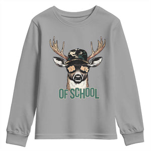 Bucked' 100 Days Of School Youth Sweatshirt Deer Student Boy Girls 100th Day TS02 Sport Gray Print Your Wear