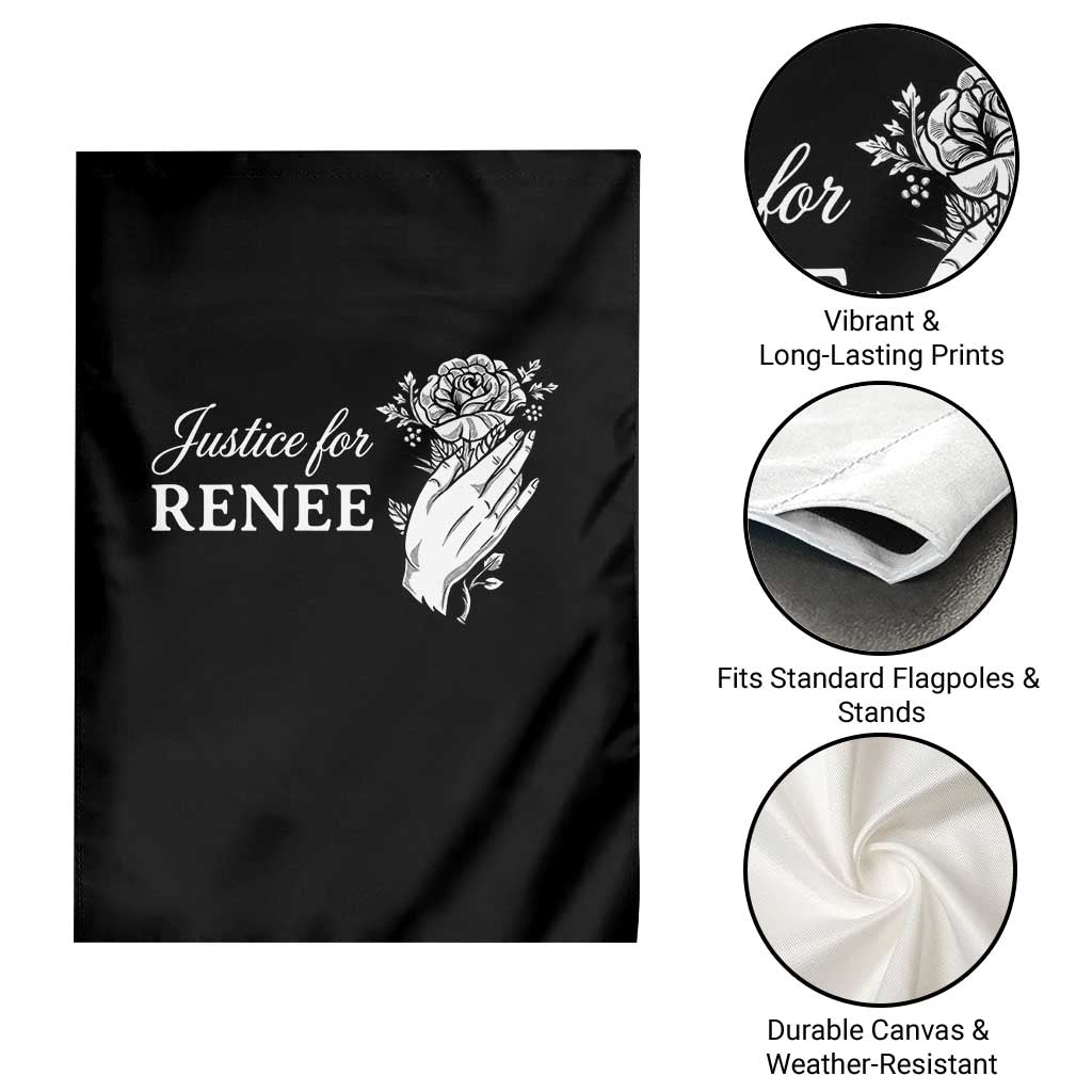 Justice for Renee Garden Flag Floral Rose Memorial Minneapolis Jane 8 2026 Tribute TS02 Print Your Wear