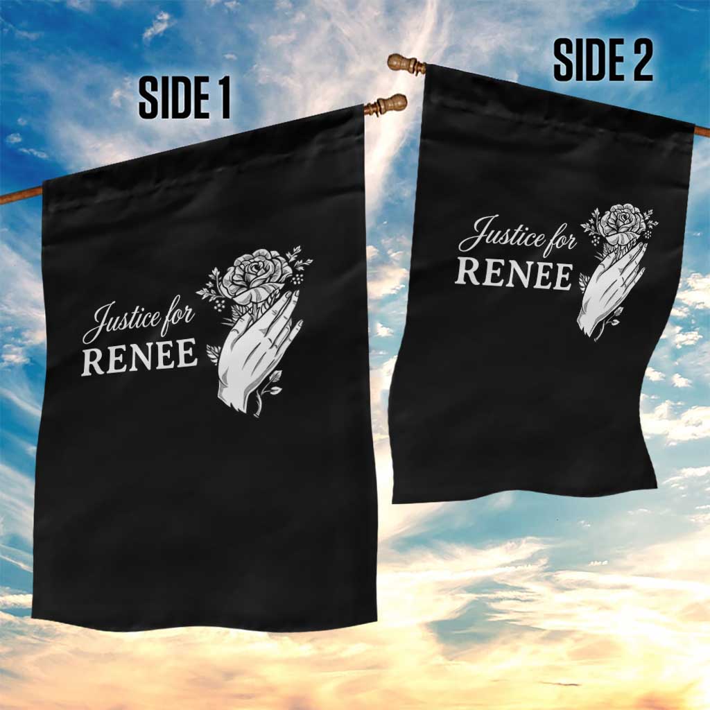 Justice for Renee Garden Flag Floral Rose Memorial Minneapolis Jane 8 2026 Tribute TS02 Print Your Wear