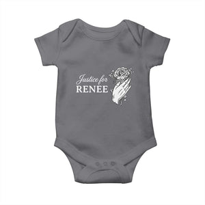 Justice for Renee Baby Onesie Floral Rose Memorial Minneapolis Jane 8 2026 Tribute TS02 Charcoal Print Your Wear