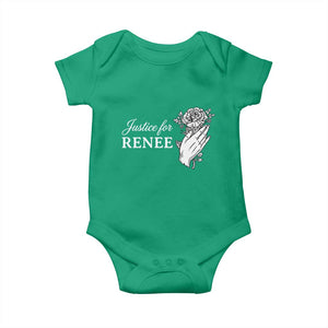 Justice for Renee Baby Onesie Floral Rose Memorial Minneapolis Jane 8 2026 Tribute TS02 Irish Green Print Your Wear