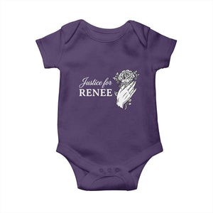 Justice for Renee Baby Onesie Floral Rose Memorial Minneapolis Jane 8 2026 Tribute TS02 Purple Print Your Wear