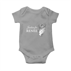 Justice for Renee Baby Onesie Floral Rose Memorial Minneapolis Jane 8 2026 Tribute TS02 Sport Gray Print Your Wear