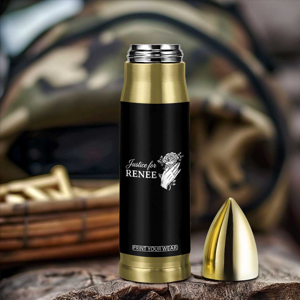 Justice for Renee Bullet Tumbler Floral Rose Memorial Minneapolis Jane 8 2026 Tribute TS02 Print Your Wear