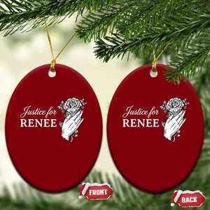 Justice for Renee Ceramic Ornament Floral Rose Memorial Minneapolis Jane 8 2026 Tribute TS02 Print Your Wear