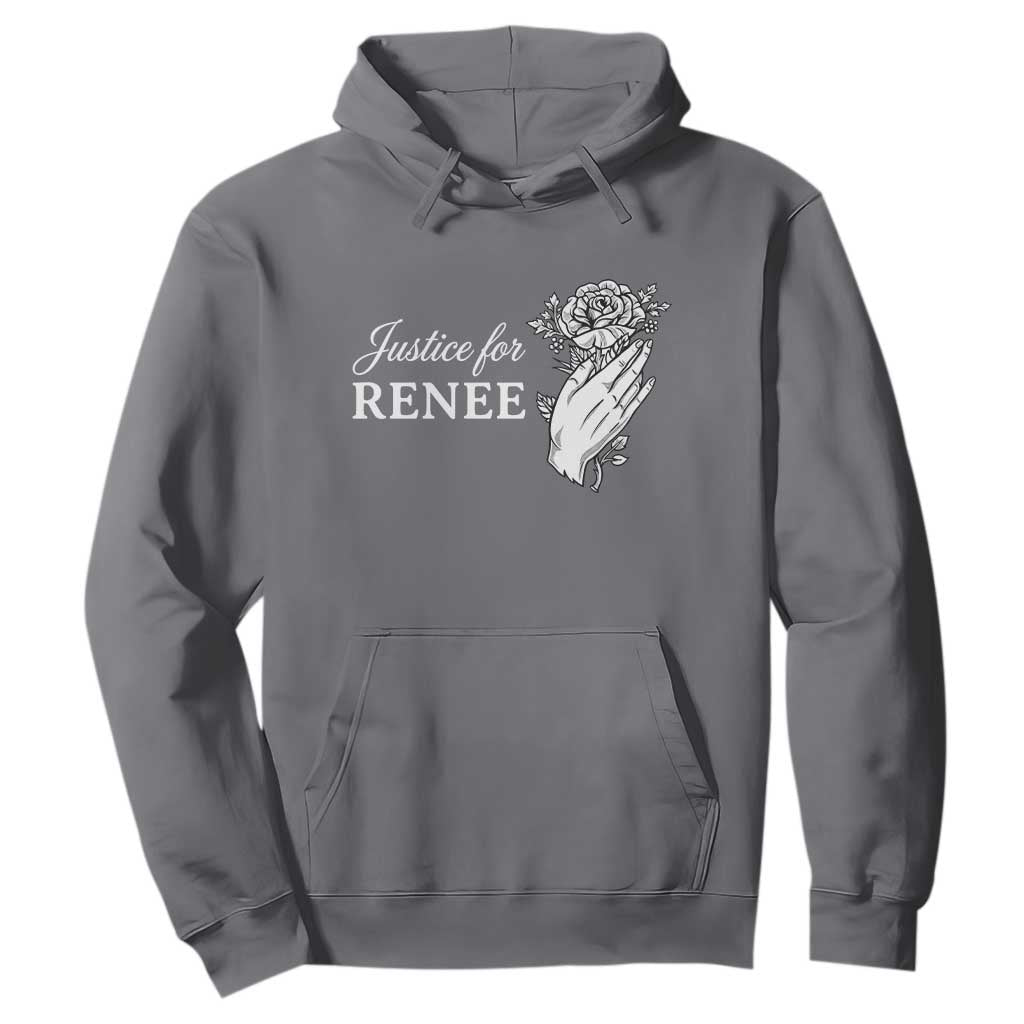 Justice for Renee Hoodie Floral Rose Memorial Minneapolis Jane 8 2026 Tribute TS02 Charcoal Print Your Wear