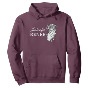 Justice for Renee Hoodie Floral Rose Memorial Minneapolis Jane 8 2026 Tribute TS02 Maroon Print Your Wear
