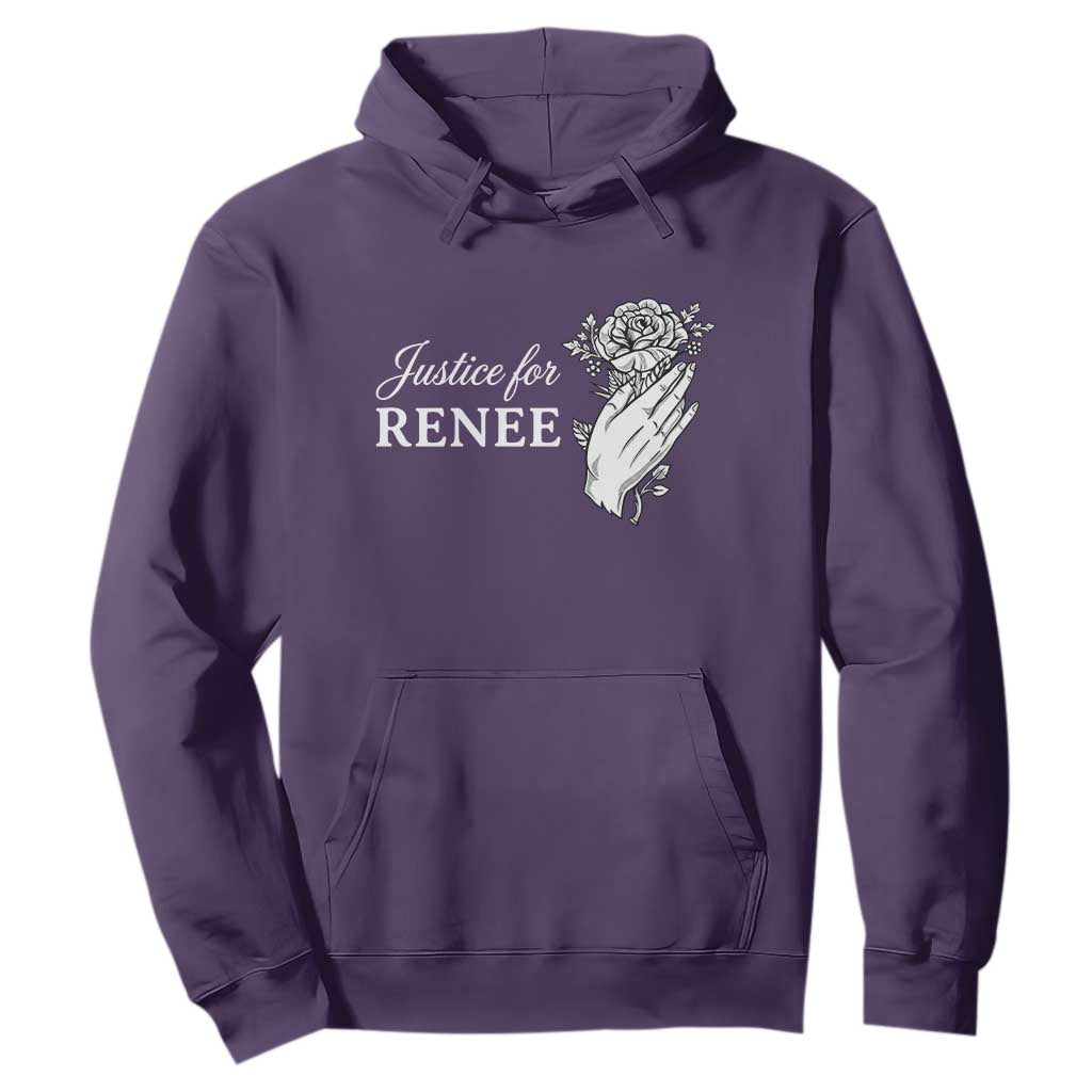 Justice for Renee Hoodie Floral Rose Memorial Minneapolis Jane 8 2026 Tribute TS02 Purple Print Your Wear