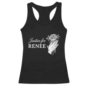Justice for Renee Racerback Tank Top Floral Rose Memorial Minneapolis Jane 8 2026 Tribute TS02 Black Print Your Wear