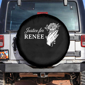 Justice for Renee Spare Tire Cover Floral Rose Memorial Minneapolis Jane 8 2026 Tribute TS02 No hole Black Print Your Wear