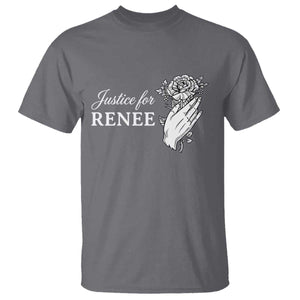 Justice for Renee T Shirt Floral Rose Memorial Minneapolis Jane 8 2026 Tribute TS02 Charcoal Print Your Wear
