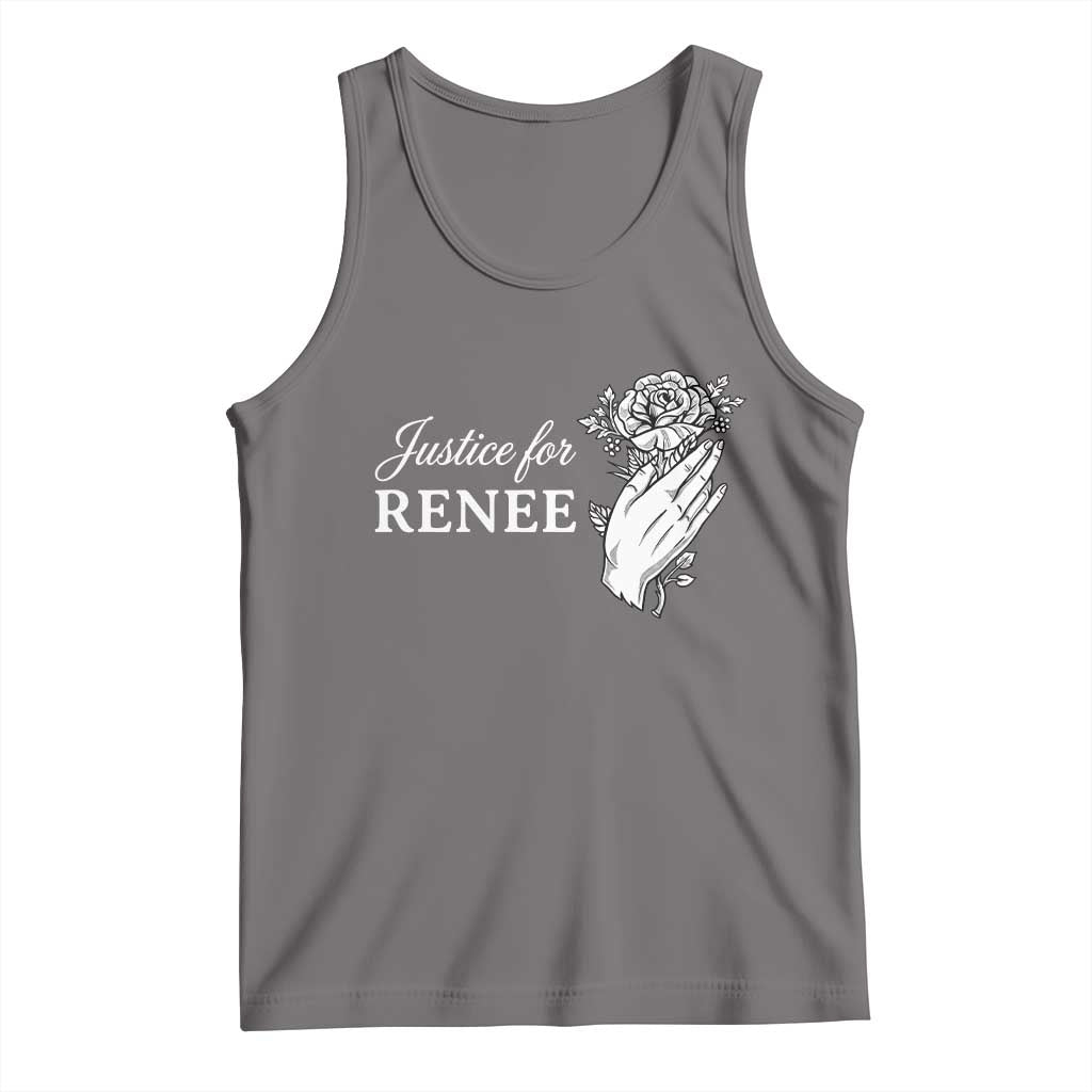 Justice for Renee Tank Top Floral Rose Memorial Minneapolis Jane 8 2026 Tribute TS02 Deep Heather Print Your Wear