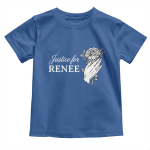 Justice for Renee Toddler T Shirt Floral Rose Memorial Minneapolis Jane 8 2026 Tribute TS02 Royal Blue Print Your Wear