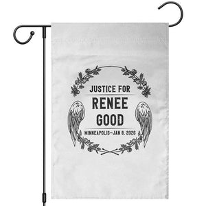Justice for Renee Good Garden Flag Minneapolis January 8 2026 Tribute Memorial Wreath TS02 White Print Your Wear