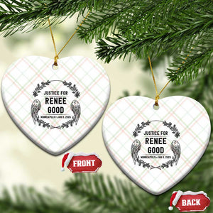 Justice for Renee Good Ceramic Ornament Minneapolis January 8 2026 Tribute Memorial Wreath TS02 Print Your Wear
