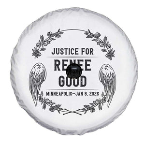 Justice for Renee Good Spare Tire Cover Minneapolis January 8 2026 Tribute Memorial Wreath TS02 Print Your Wear