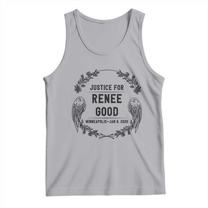 Justice for Renee Good Tank Top Minneapolis January 8 2026 Tribute Memorial Wreath TS02 Athletic Heather Print Your Wear