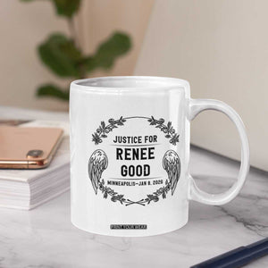 Justice for Renee Good Coffee Mug Minneapolis January 8 2026 Tribute Memorial Wreath TS02 Print Your Wear