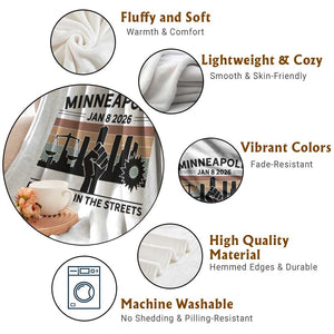 Minneapolis January 8 2026 Justice Movement Throw Blanket Reckless in the Streets Protest TS02 Print Your Wear