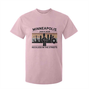Minneapolis January 8 2026 Justice Movement T Shirt For Kid Reckless in the Streets Protest TS02 Light Pink Print Your Wear