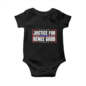 Justice for Renee Good Patriotic Baby Onesie Minneapolis Jan 8 2026 Memorial Red White and Blue TS02 Black Print Your Wear