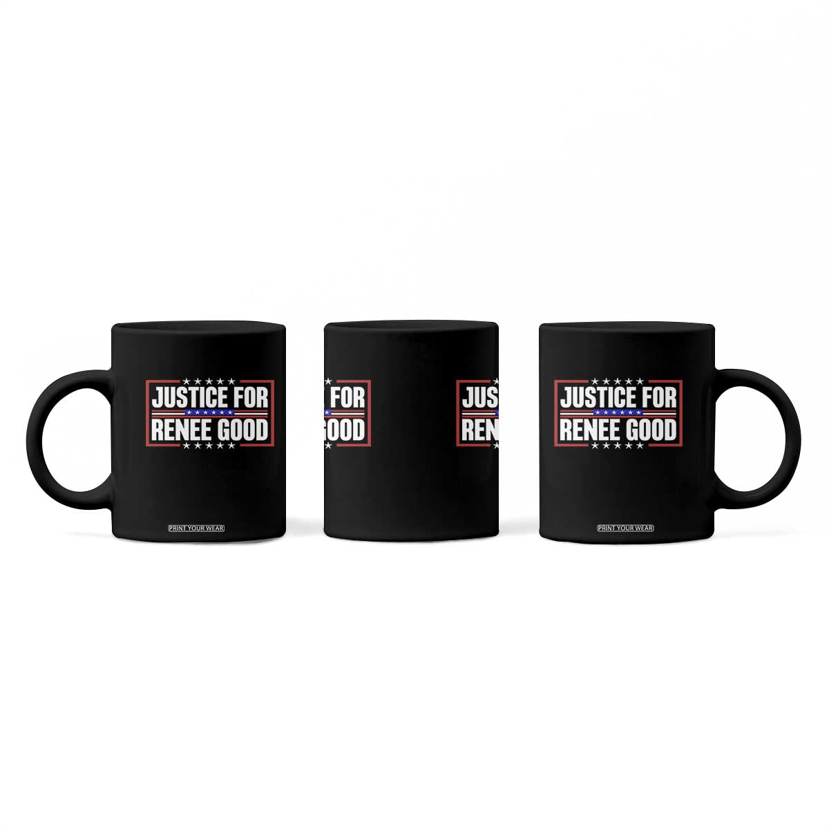 Justice for Renee Good Patriotic Coffee Mug Minneapolis Jan 8 2026 Memorial Red White and Blue TS02 Print Your Wear