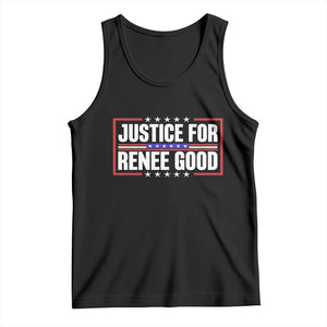 Justice for Renee Good Patriotic Tank Top Minneapolis Jan 8 2026 Memorial Red White and Blue TS02 Black Print Your Wear