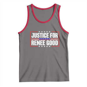 Justice for Renee Good Patriotic Tank Top Minneapolis Jan 8 2026 Memorial Red White and Blue TS02 Deep Heather Red Print Your Wear