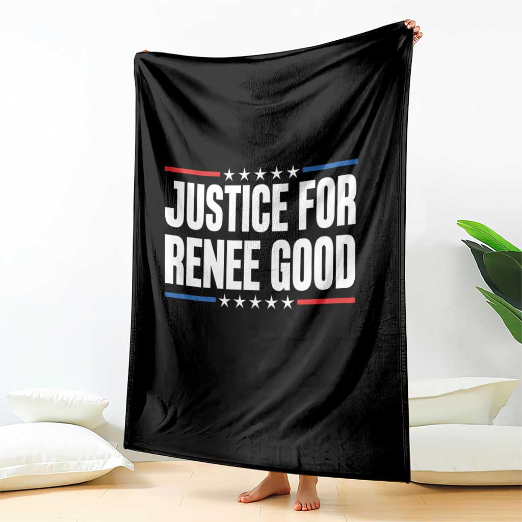 Justice for Renee Good Patriotic Throw Blanket Minneapolis Jan 8 2026 Memorial Tribute TS02 Print Your Wear