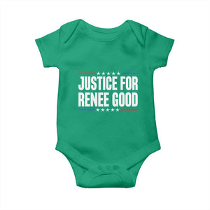 Justice for Renee Good Patriotic Baby Onesie Minneapolis Jan 8 2026 Memorial Tribute TS02 Irish Green Print Your Wear