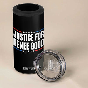 Justice for Renee Good Patriotic 4 in 1 Can Cooler Tumbler Minneapolis Jan 8 2026 Memorial Tribute TS02 Print Your Wear