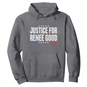 Justice for Renee Good Patriotic Hoodie Minneapolis Jan 8 2026 Memorial Tribute TS02 Charcoal Print Your Wear