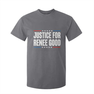 Justice for Renee Good Patriotic T Shirt For Kid Minneapolis Jan 8 2026 Memorial Tribute TS02 Charcoal Print Your Wear