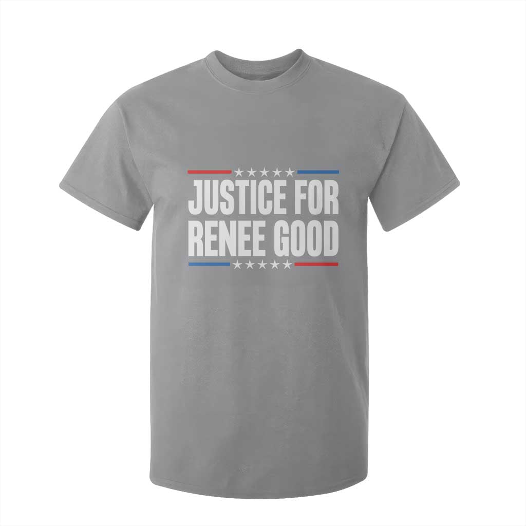 Justice for Renee Good Patriotic T Shirt For Kid Minneapolis Jan 8 2026 Memorial Tribute TS02 Sport Gray Print Your Wear