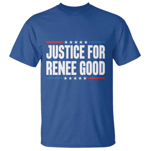 Justice for Renee Good Patriotic T Shirt Minneapolis Jan 8 2026 Memorial Tribute TS02 Royal Blue Print Your Wear