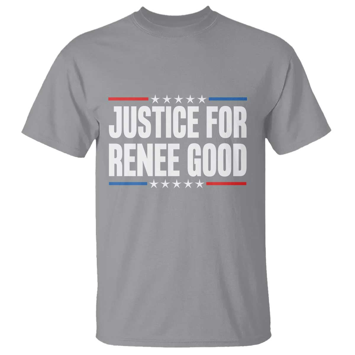 Justice for Renee Good Patriotic T Shirt Minneapolis Jan 8 2026 Memorial Tribute TS02 Sport Gray Print Your Wear