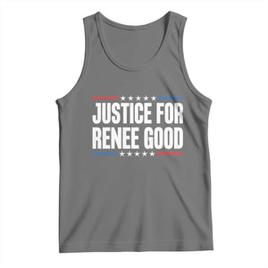 Justice for Renee Good Patriotic Tank Top Minneapolis Jan 8 2026 Memorial Tribute TS02 Black Heather Print Your Wear