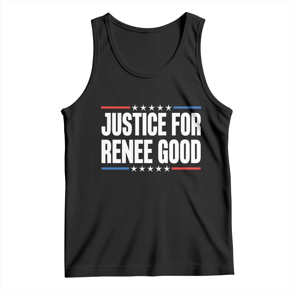 Justice for Renee Good Patriotic Tank Top Minneapolis Jan 8 2026 Memorial Tribute TS02 Black Print Your Wear