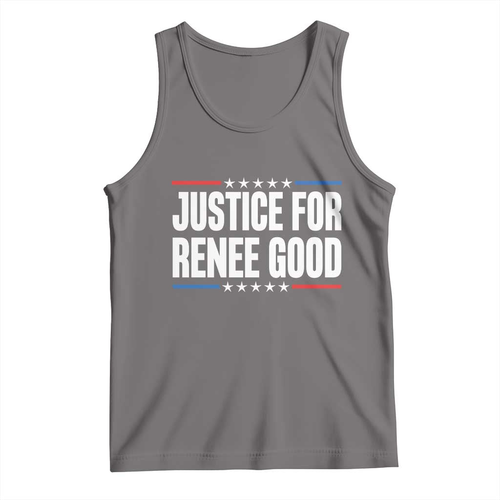 Justice for Renee Good Patriotic Tank Top Minneapolis Jan 8 2026 Memorial Tribute TS02 Deep Heather Print Your Wear