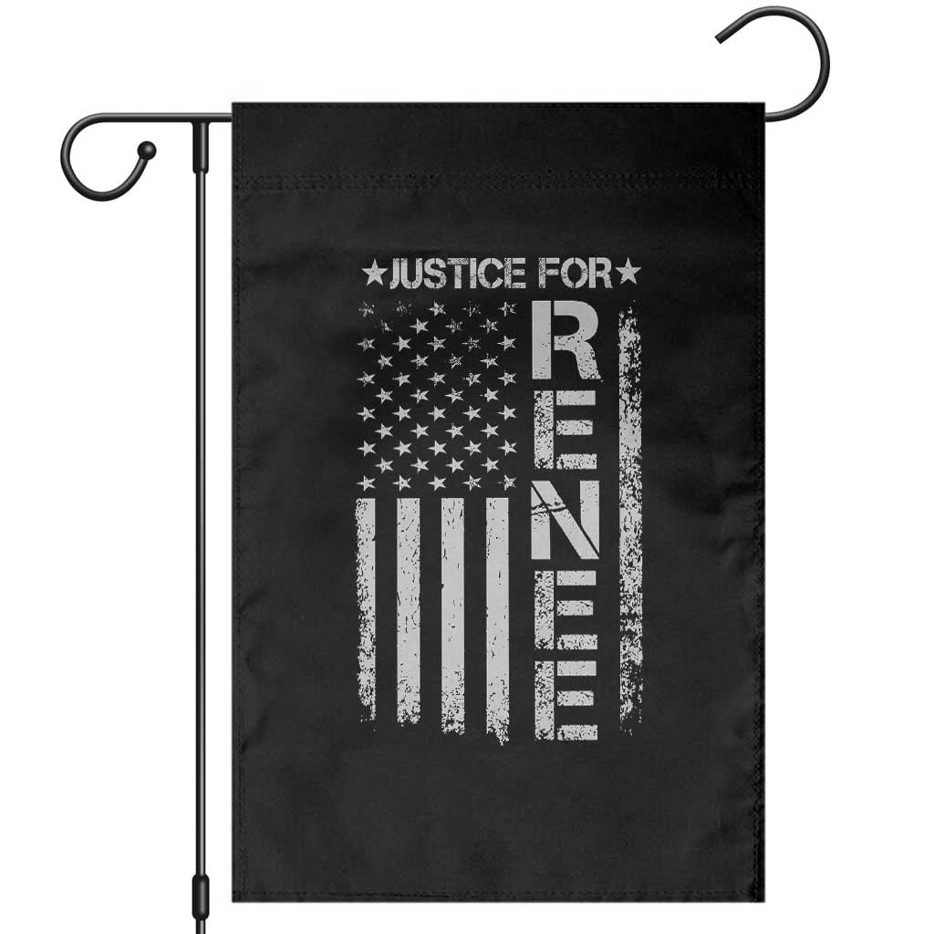 Justice for Renee American Flag Garden Flag Minneapolis Jan 8 2026 Memorial Tribute TS02 Black Print Your Wear
