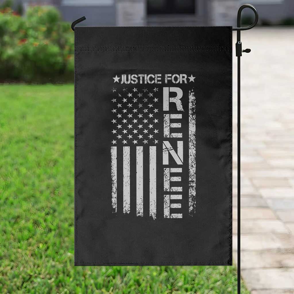 Justice for Renee American Flag Garden Flag Minneapolis Jan 8 2026 Memorial Tribute TS02 Print Your Wear