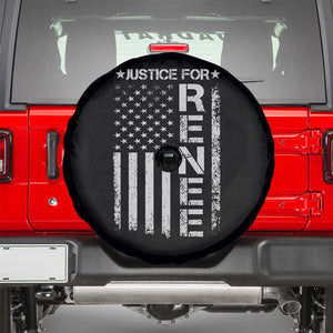 Justice for Renee American Flag Spare Tire Cover Minneapolis Jan 8 2026 Memorial Tribute TS02 Black Print Your Wear