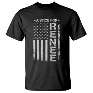 Justice for Renee American Flag T Shirt Minneapolis Jan 8 2026 Memorial Tribute TS02 Black Print Your Wear