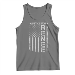 Justice for Renee American Flag Tank Top Minneapolis Jan 8 2026 Memorial Tribute TS02 Black Heather Print Your Wear