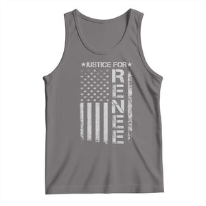 Justice for Renee American Flag Tank Top Minneapolis Jan 8 2026 Memorial Tribute TS02 Deep Heather Print Your Wear