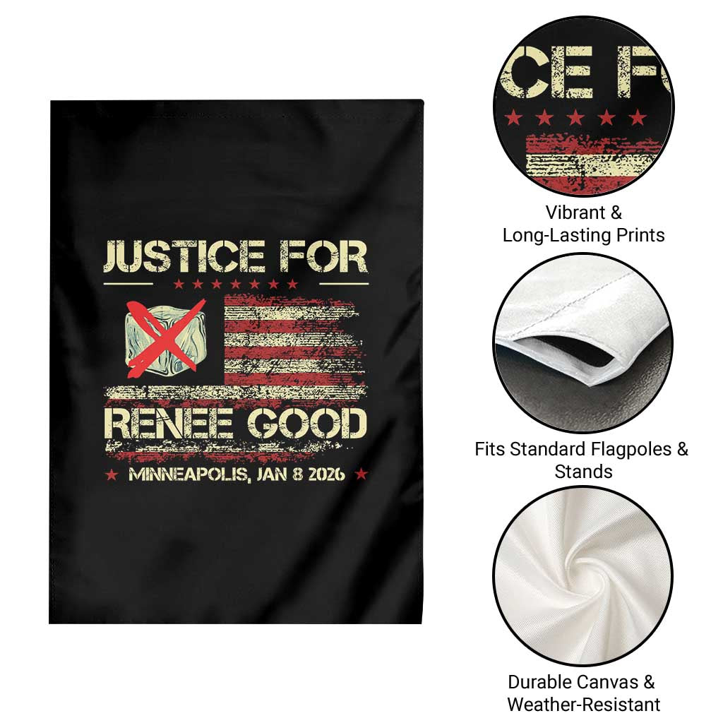 Justice for Renee Good Garden Flag Minneapolis Jan 8 2026 American Flag Stop Ice TS02 Print Your Wear
